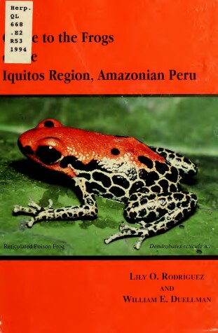 Cover of Guide to the Frogs of the Equitos Region, Amazonian Peru