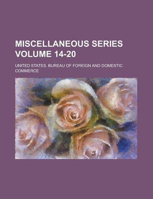 Book cover for Miscellaneous Series Volume 14-20