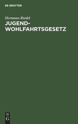 Cover of Jugendwohlfahrtsgesetz