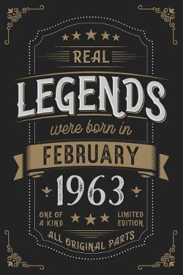 Book cover for Real Legendes were born in February 1963