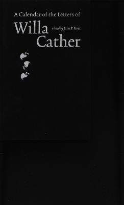 Book cover for A Calendar of the Letters of Willa Cather
