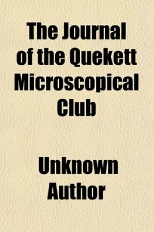 Cover of The Journal of the Quekett Microscopical Club