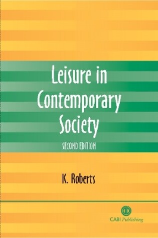 Cover of Leisure in Contemporary Society