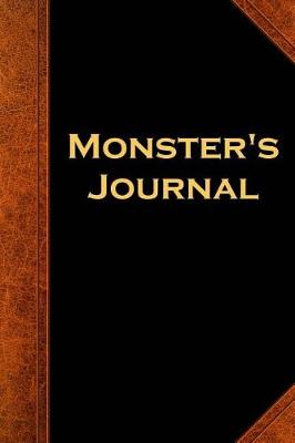 Book cover for Monster's Journal Vintage Style