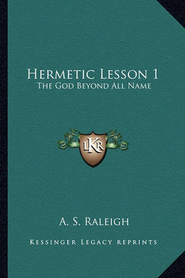 Book cover for Hermetic Lesson 1