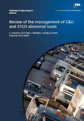 Book cover for Review of the management of C&U and STO abnormal loads