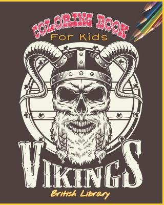 Book cover for Vikings Coloring Book For Kids