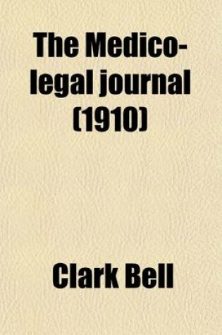 Cover of The Medico-Legal Journal Volume 28