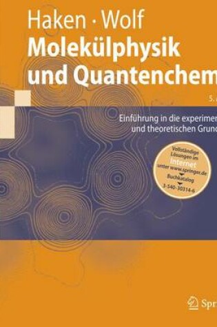 Cover of Molekulphysik Und Quantenchemie