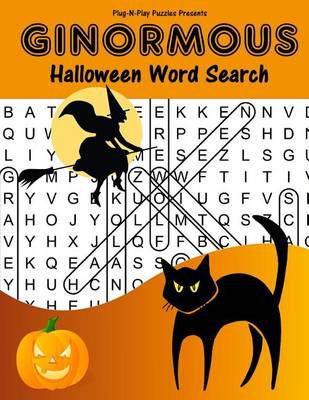 Book cover for Ginormous Halloween Word Search