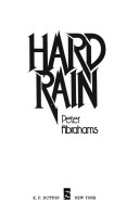 Book cover for Abrahams Peter : Hard Rain (Hbk)