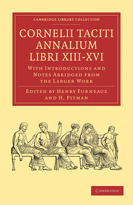 Book cover for Cornelii Taciti Annalium Libri XIII-XVI