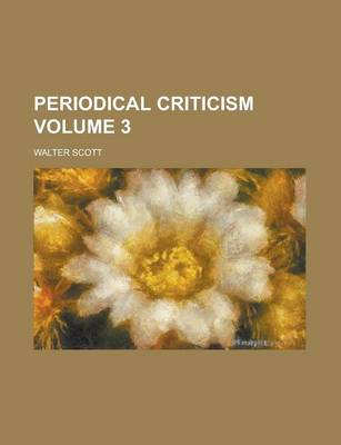 Book cover for Periodical Criticism Volume 3