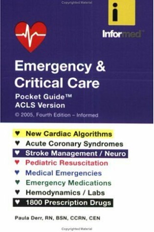 Cover of Emergency and Critical Care Pocket Guide ACLS Version