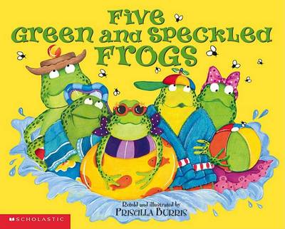 Book cover for Five Green and Speckled Frogs