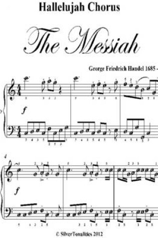 Cover of Hallelujah Chorus the Messiah Easy Elementary Piano Sheet Music