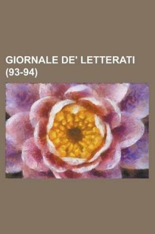 Cover of Giornale de' Letterati (93-94)