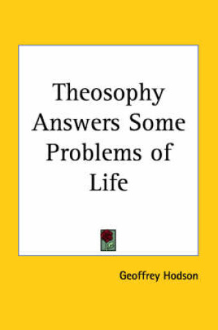 Cover of Theosophy Answers Some Problems of Life (1953)