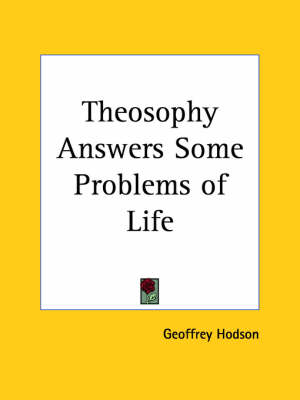 Book cover for Theosophy Answers Some Problems of Life (1953)