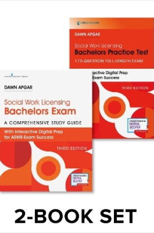 Cover of Social Work Licensing Bachelors Exam Guide and Practice Test Set