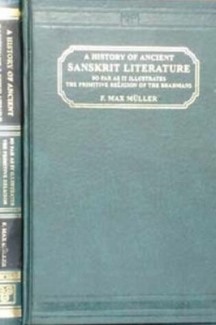 Cover of A History of Ancient Sanskrit Literature