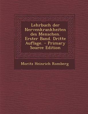 Book cover for Lehrbuch Der Nervenkrankheiten Des Menschen. Erster Band. Dritte Auflage.