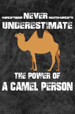 Book cover for Never Underestimate The Power Of A Camel Person