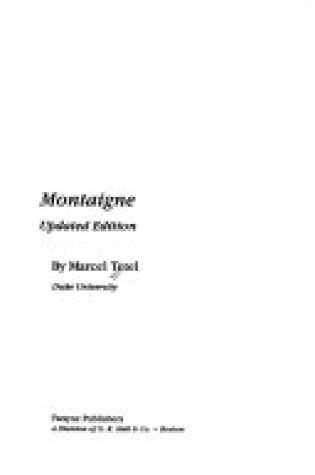 Cover of Montaigne