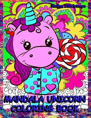 Book cover for Mandala Unicorn Coloring Book