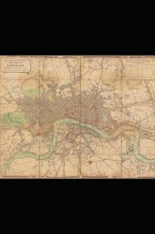 Cover of An Antique Map of London, England in 1813 Journal