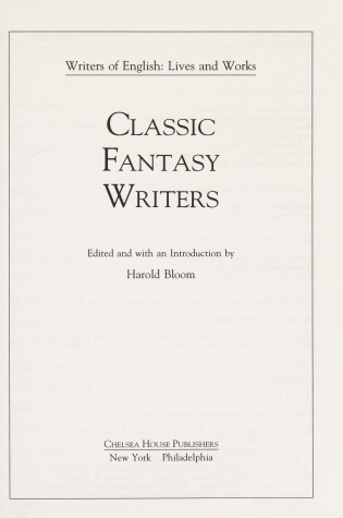 Cover of Classic Fantasy Writers