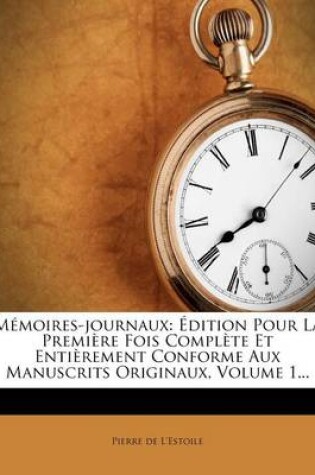 Cover of Mémoires-journaux