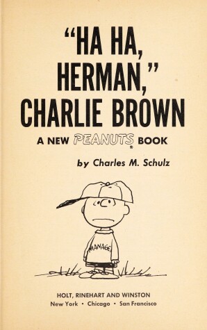 Book cover for Ha Ha, Herman, Charlie Brown