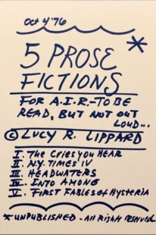 Cover of 5 Prose Fictions