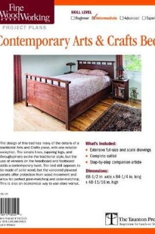 Cover of Fine Woodworking's Contemporary Arts and Crafts Bed Plan