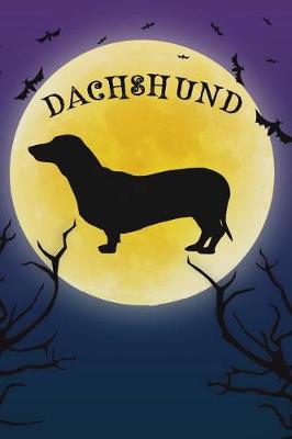 Book cover for Dachshund Notebook Halloween Journal