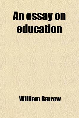 Book cover for An Essay on Education