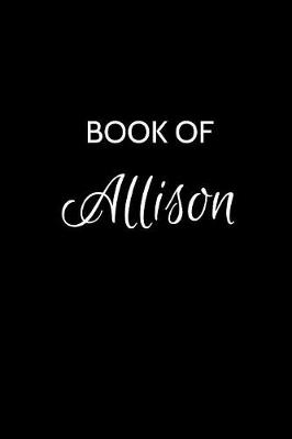 Book cover for Book of Allison