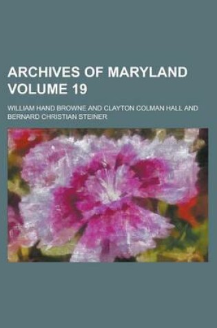 Cover of Archives of Maryland (V.61)