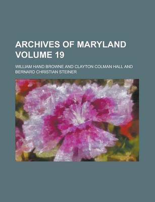 Book cover for Archives of Maryland (V.61)