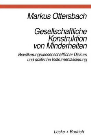 Cover of Gesellschaftliche Konstruktion von Minderheiten