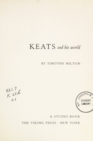 Cover of Keats and His World