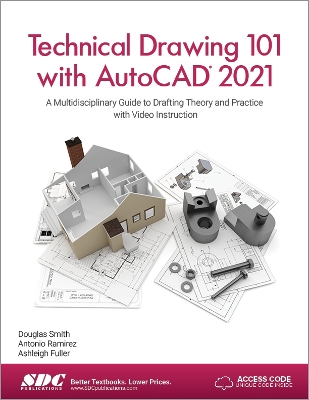 Book cover for Technical Drawing 101 with AutoCAD 2021
