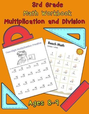 Book cover for 3rd Grade Math Workbook - Multiplication and Division - Ages 8-9