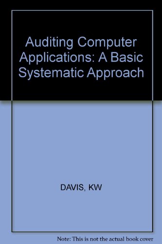 Book cover for Auditing Computer Applications