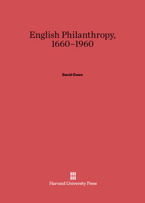 Book cover for English Philanthropy, 1660-1960