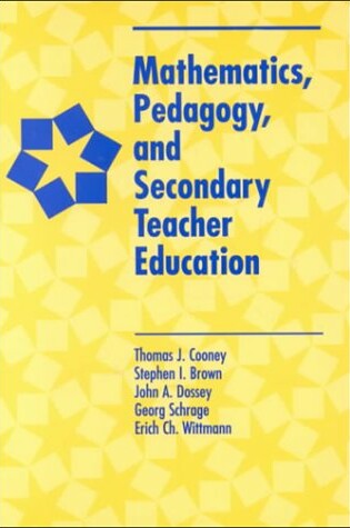 Cover of Mathematics, Pedagogy & Secondary Teacher Education