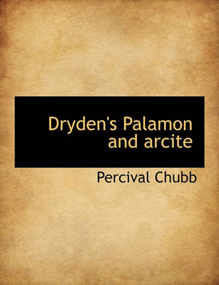 Book cover for Dryden's Palamon and Arcite