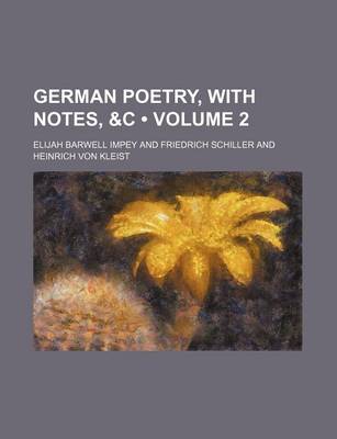 Book cover for Illustrations of German Poetry, with Notes, &C Volume 2