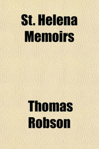 Cover of St. Helena Memoirs